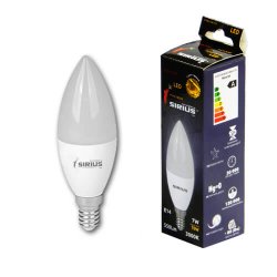 Лампа светодиодная LED 1-LS-2203 7W 3000K E14 С37
